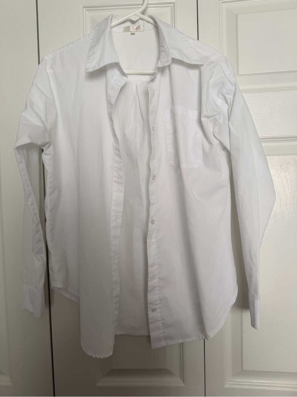 Stella Tweed White  Button-Up Dress Shirt